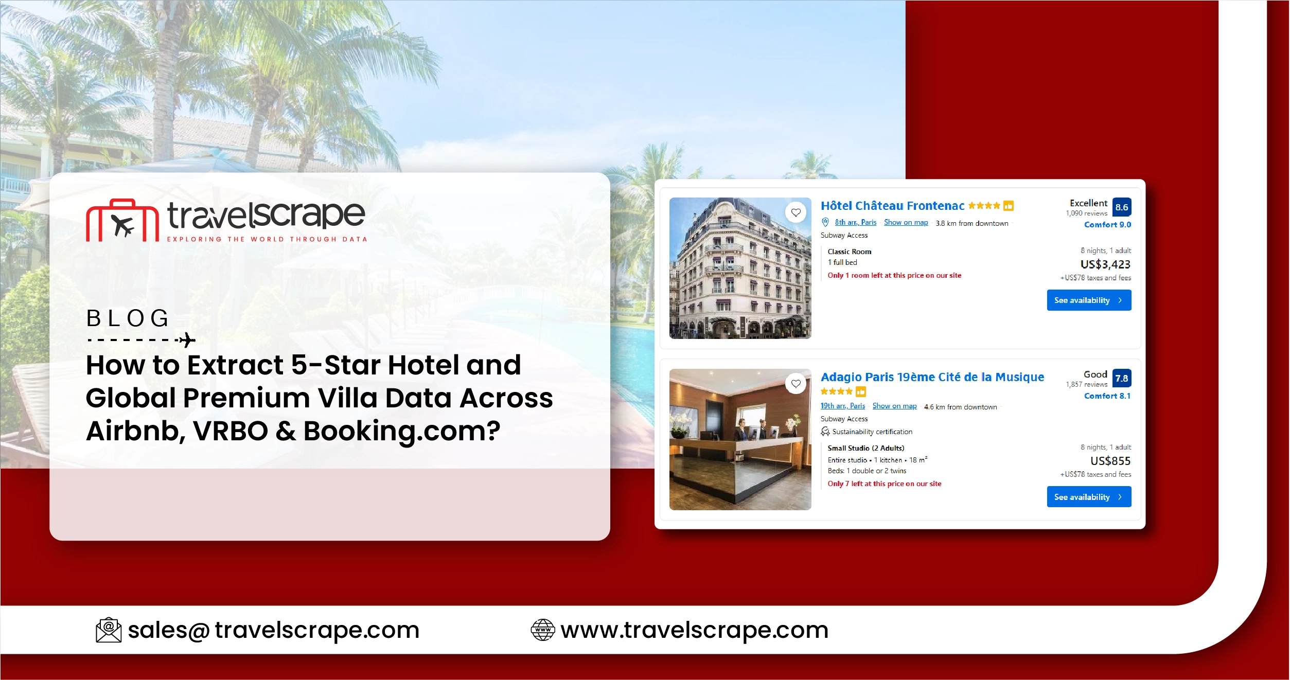 Extract 5-Star Hotel and Global Premium Villa Data